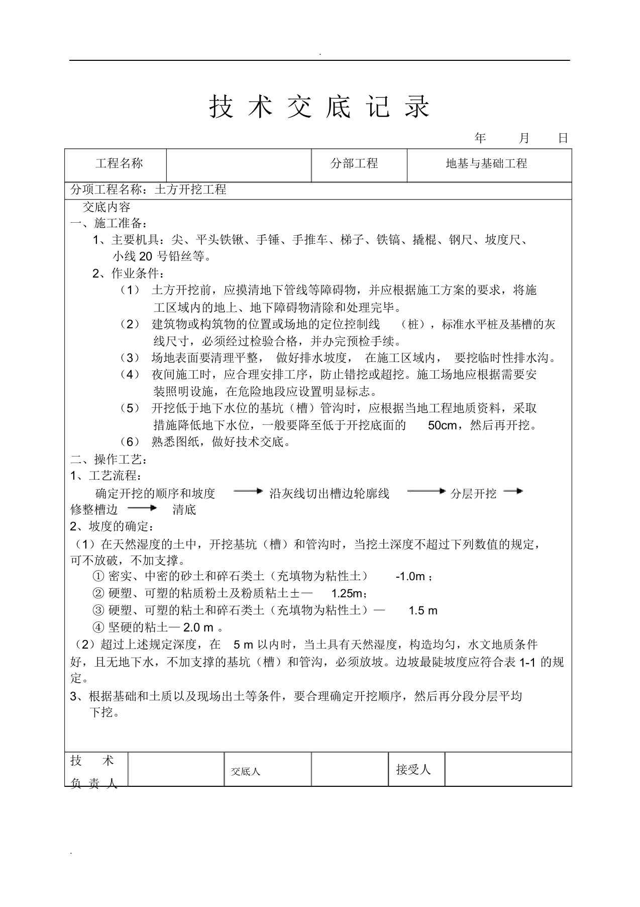 建筑工程技术交底大全土建部分全套