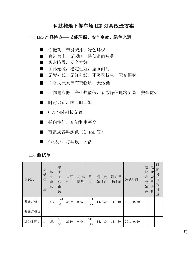 更换LED灯方案