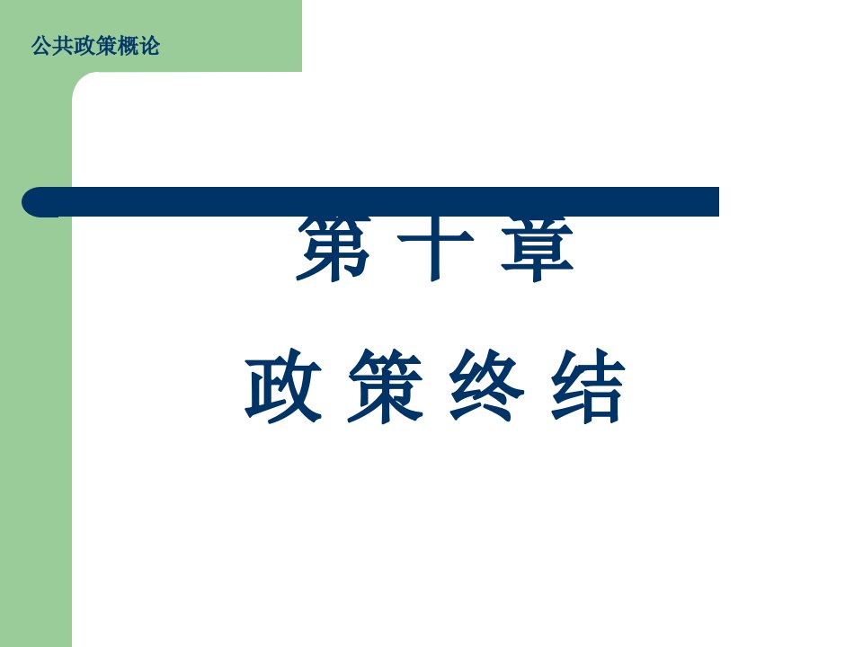 谢明《公共政策概论》课堂ppt