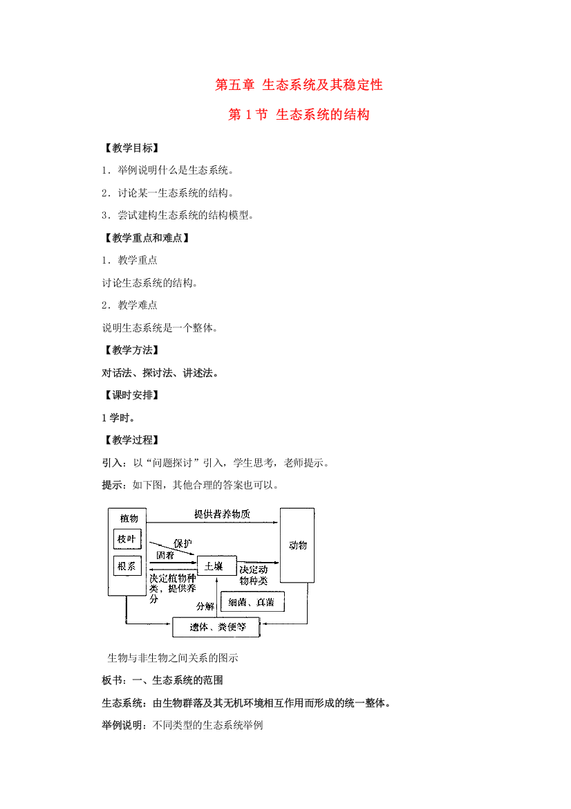 2015-2016学年湖北谷城二中高二生物教案：5