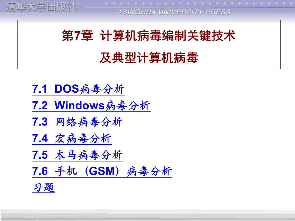 第7章-计算机病毒编制关键技术及典型计算机课件