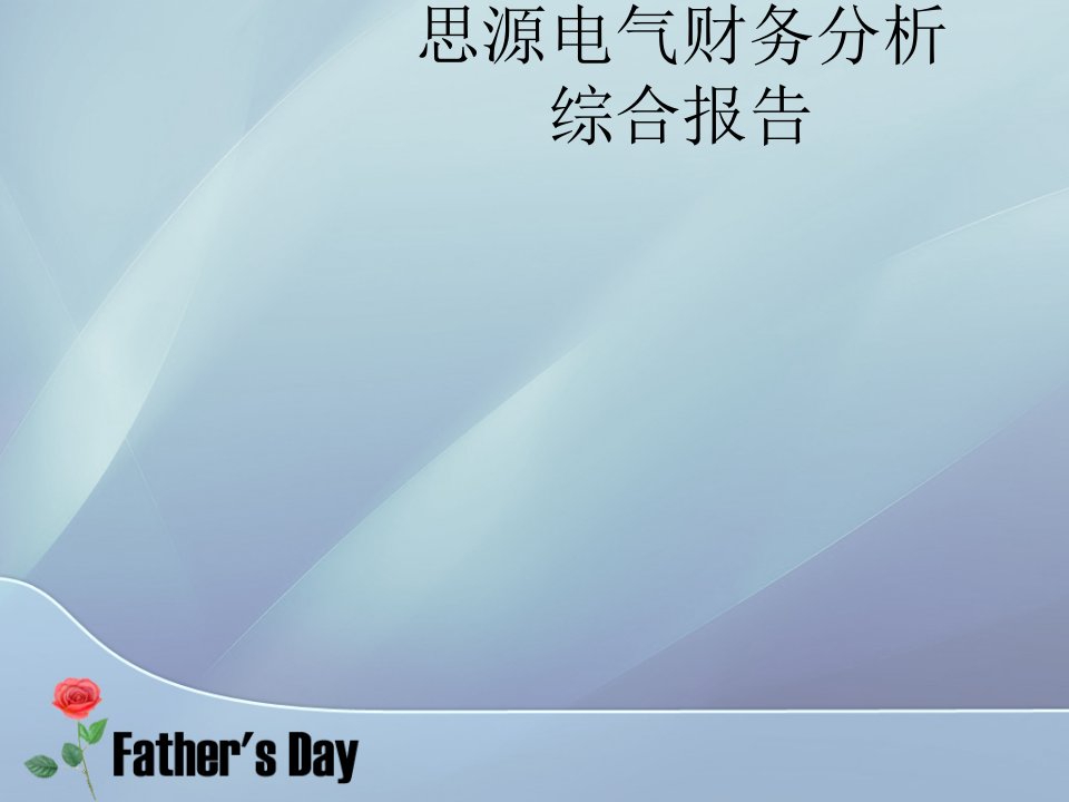 思源电气财务分析综合报告