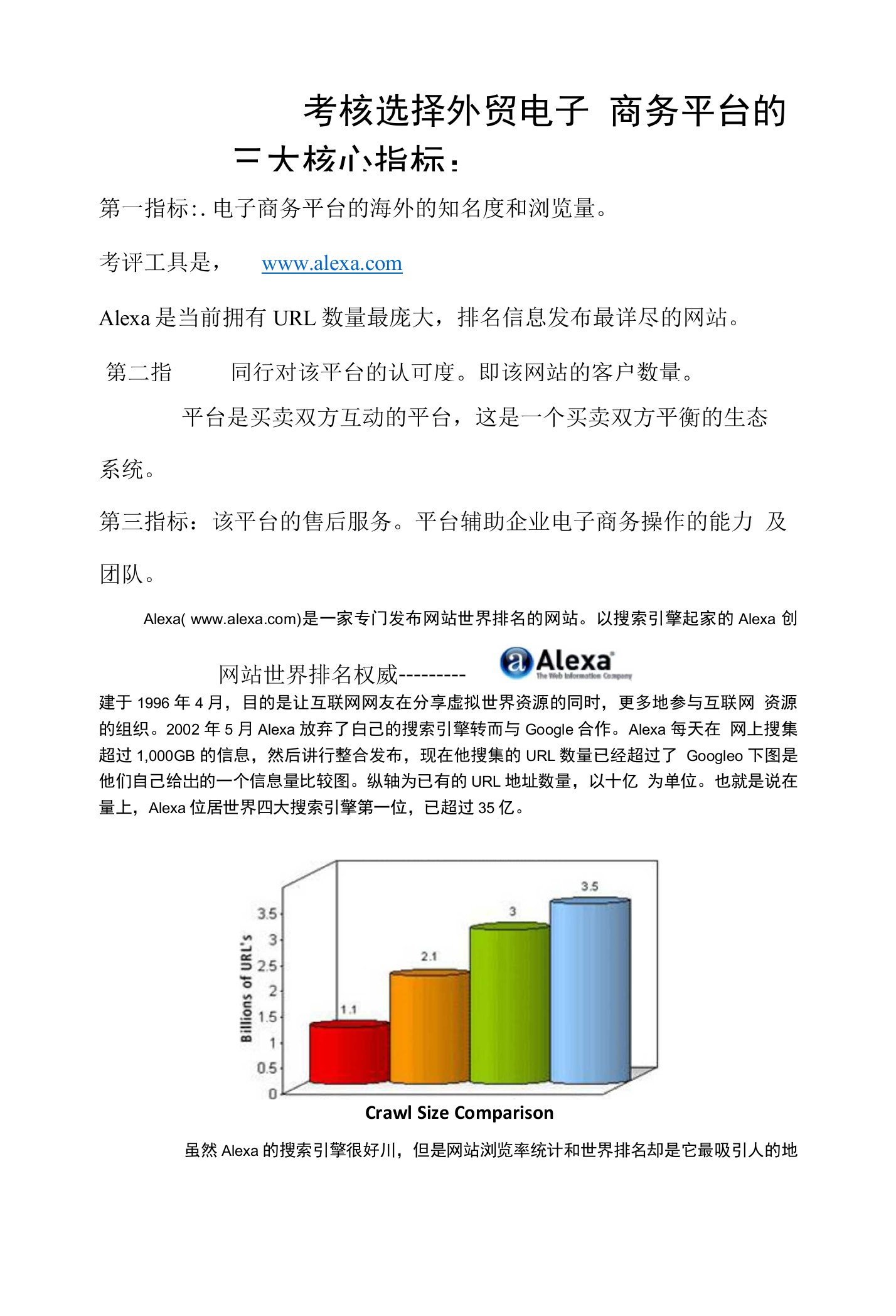 阿里巴巴、中国制造网、环球资源的数据分析比较