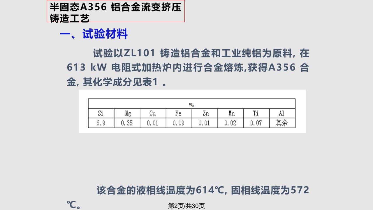 挤压铸造发展趋势