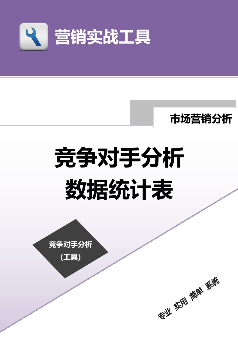 工程资料-竞争对手分析数据统计表