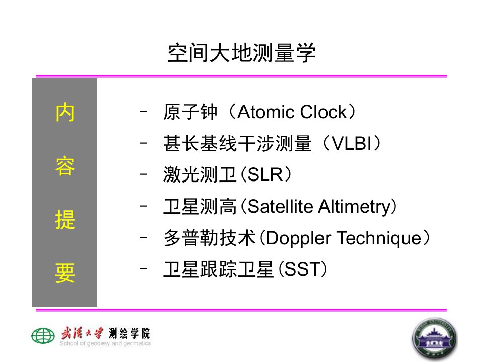 空间大地测量学ppt课件