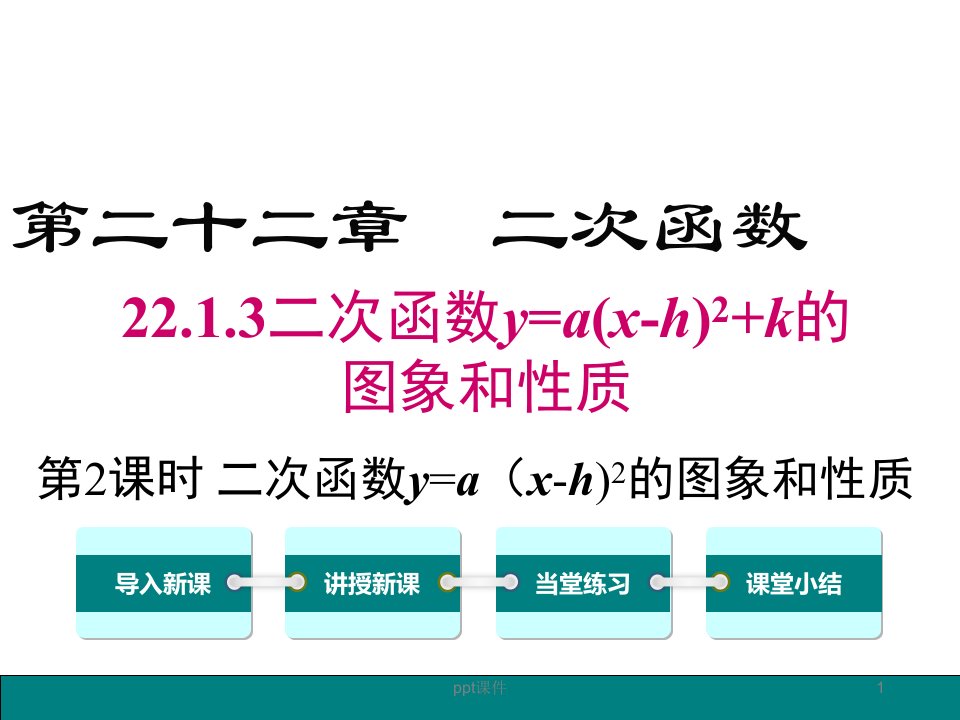 二次函数y=a(x-h)2的图像和性质