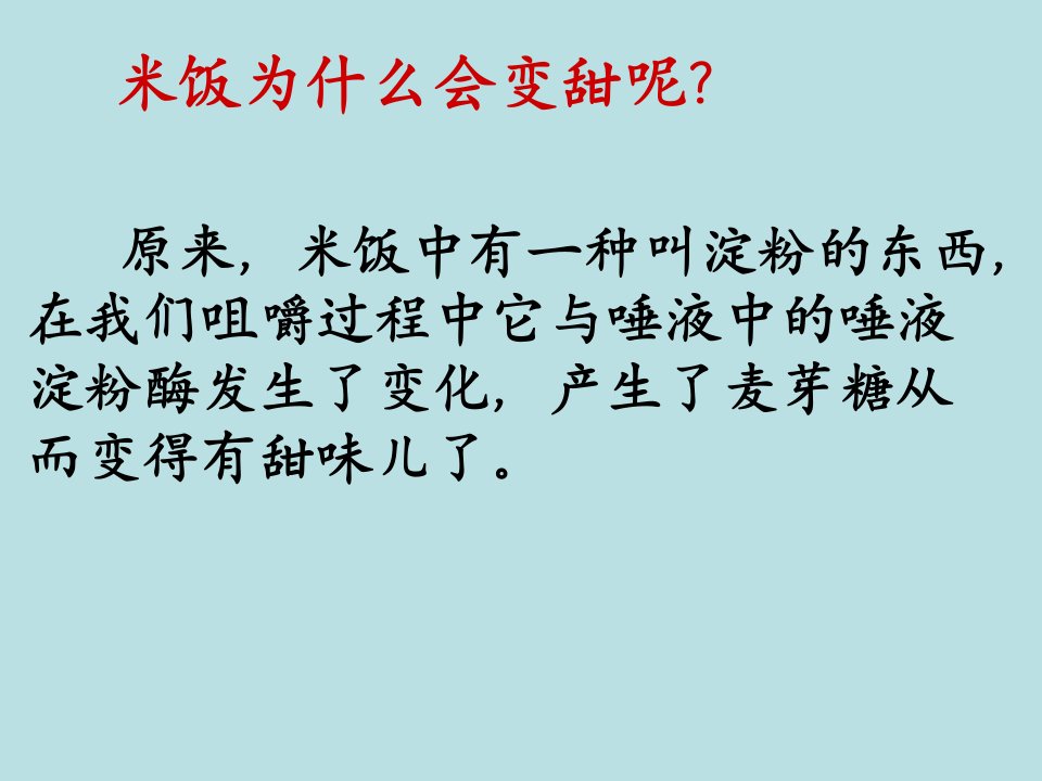 六年级下册科学课件2.3米饭淀粉和碘酒的变化教科版共18张PPT2