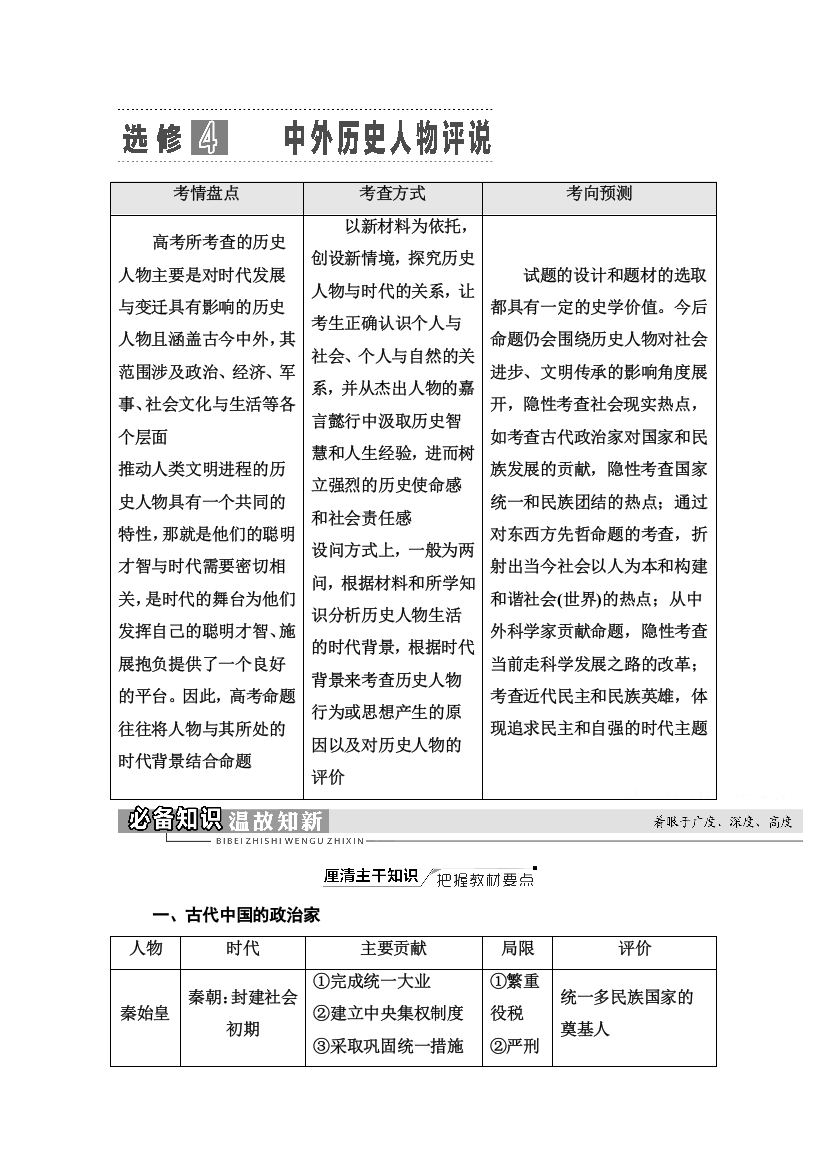 2022届高考统考历史通史版一轮复习教师用书：第5部分