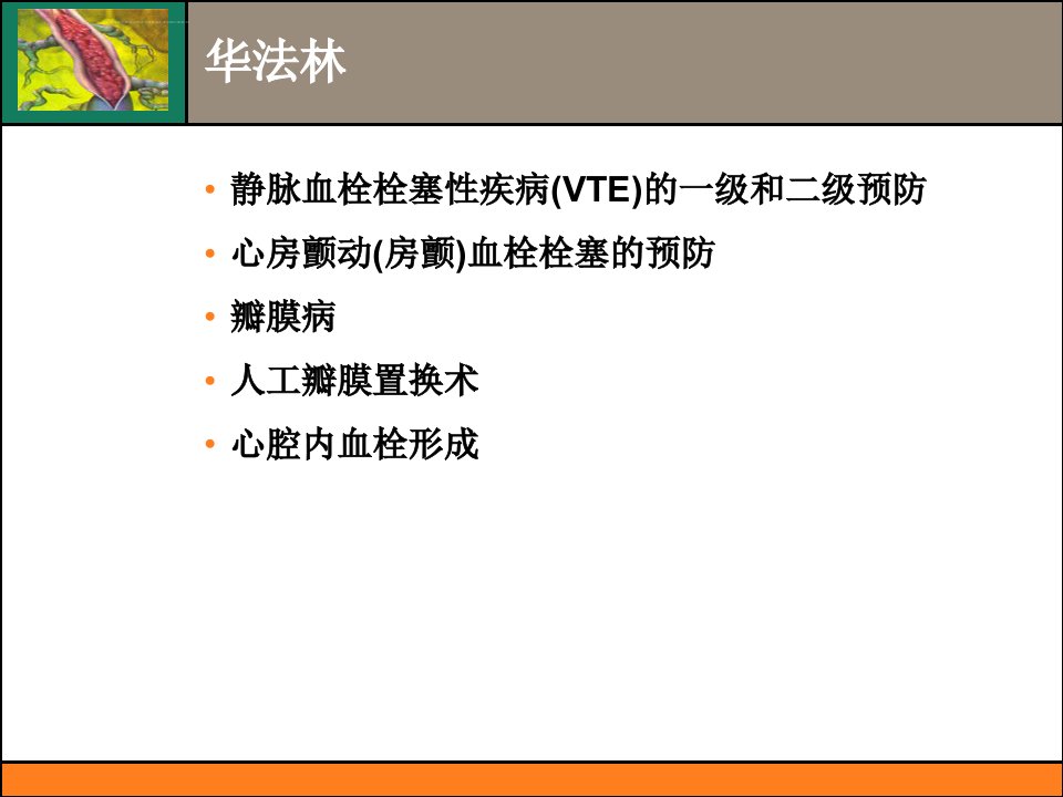 华法林抗凝治疗的中国专家共识ppt课件