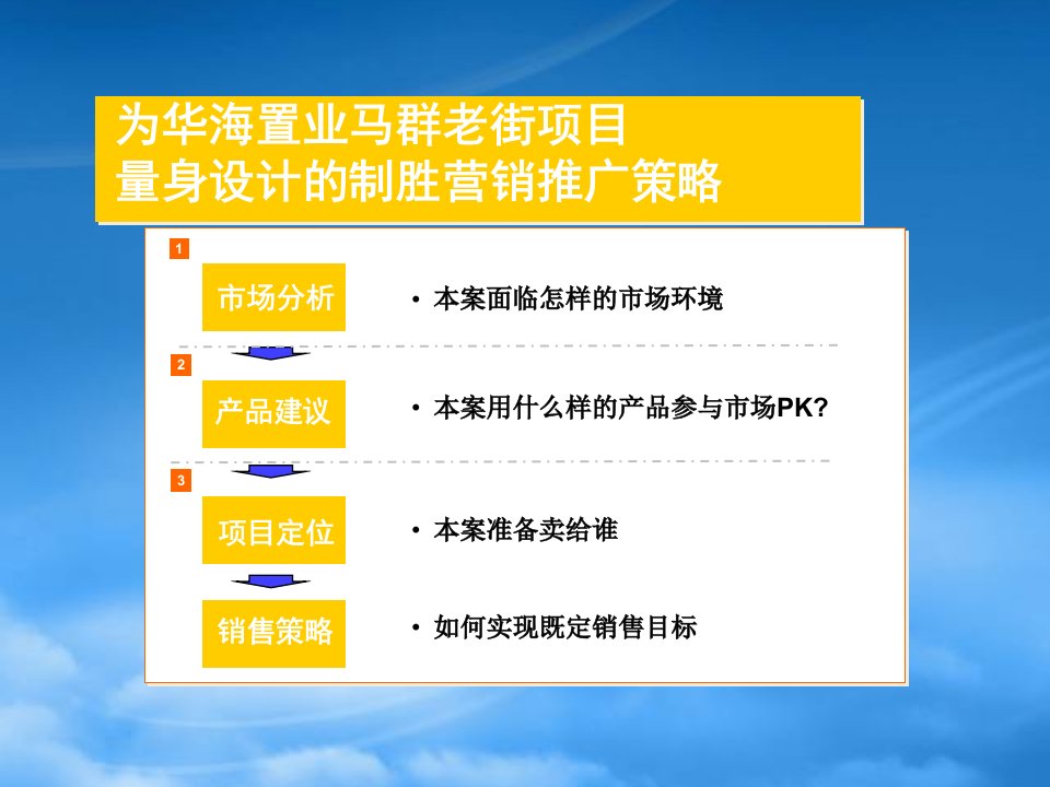 南京华海置业马群老街项目定位及营销推广