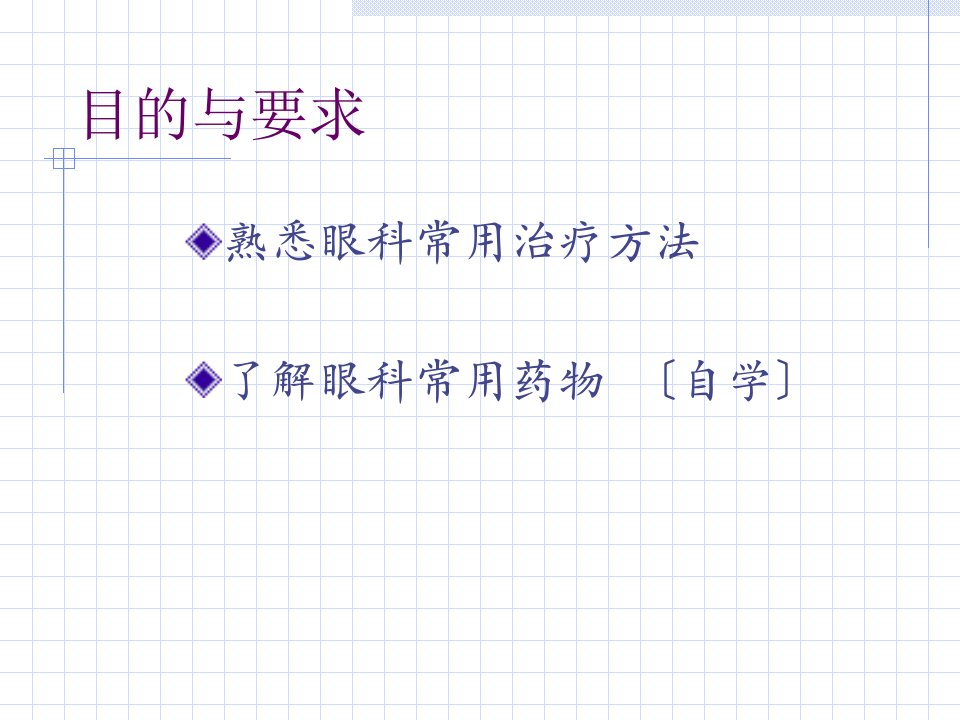 七年制中医眼科学治疗概要精美医学课件