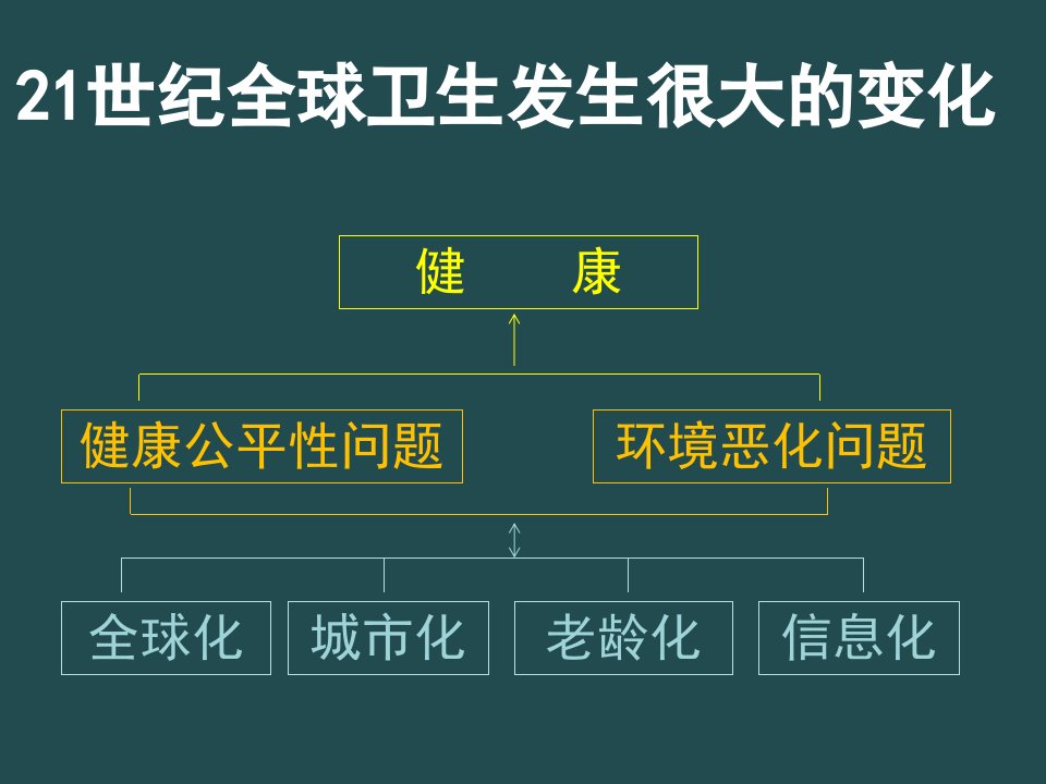 世纪健康促进关注的新领域