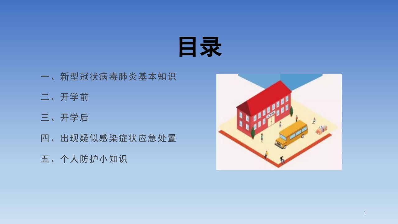 学校开学前新冠肺炎防控知识教师培训用PPT课件