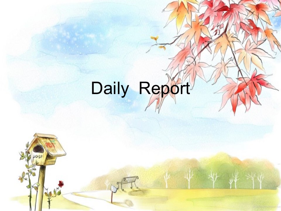 英语ppt：Daily