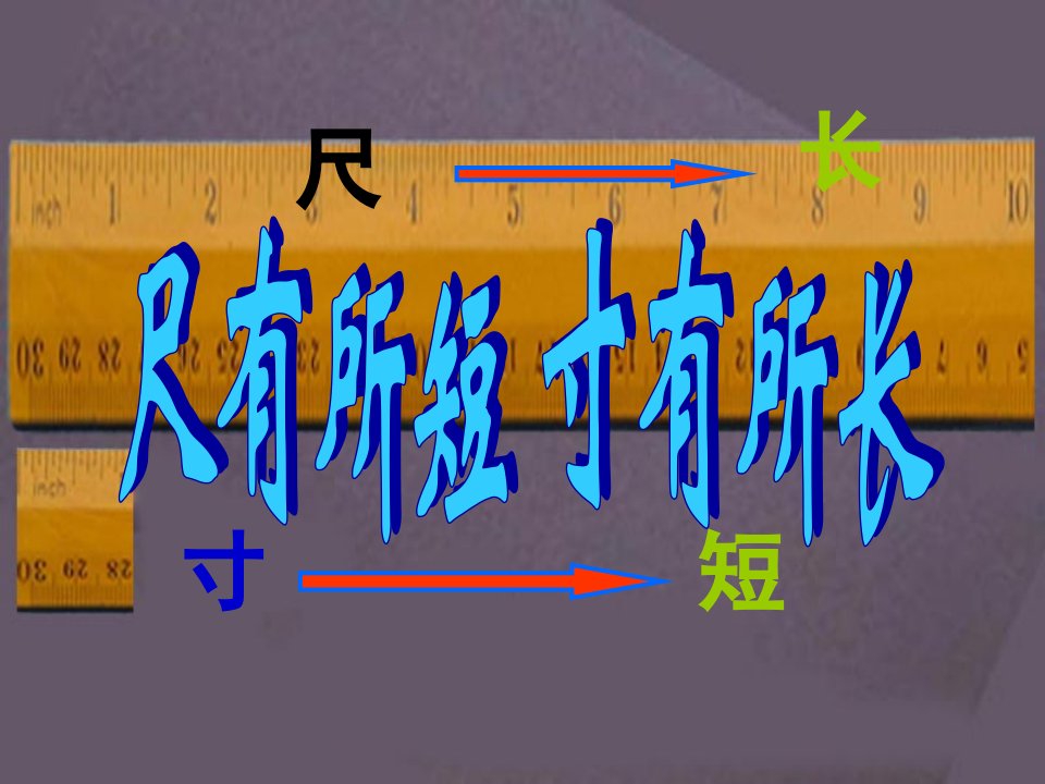 人教版四年级上册语文28尺有所短寸有所长