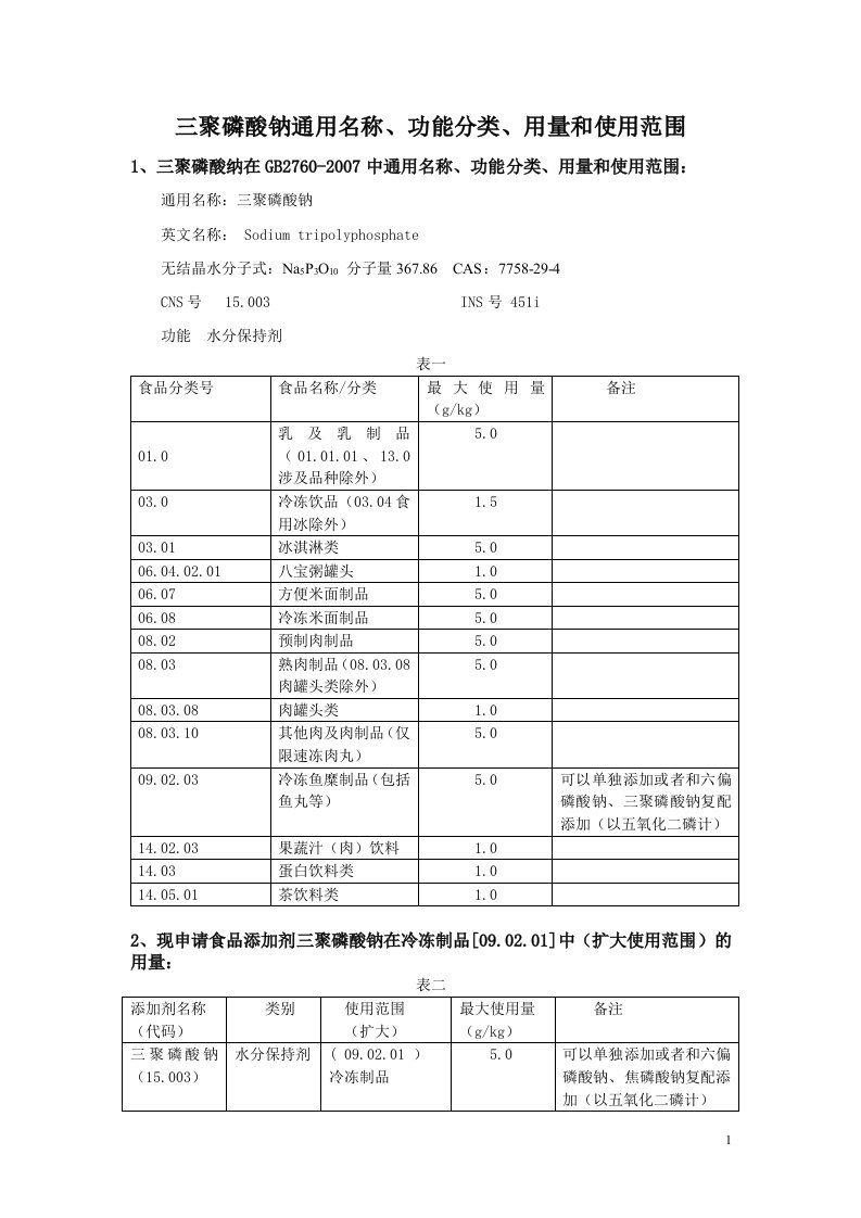 三聚磷酸钠-水分保持剂