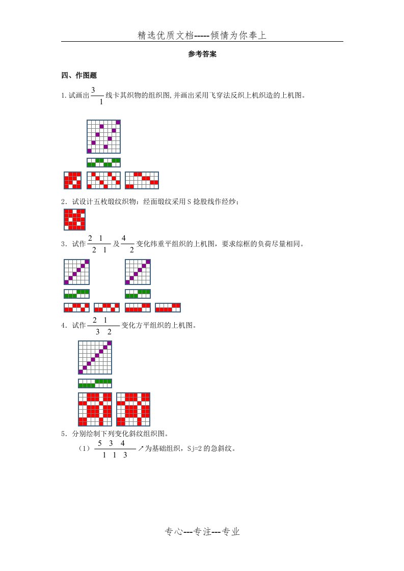 织物结构与设计作图(共11页)