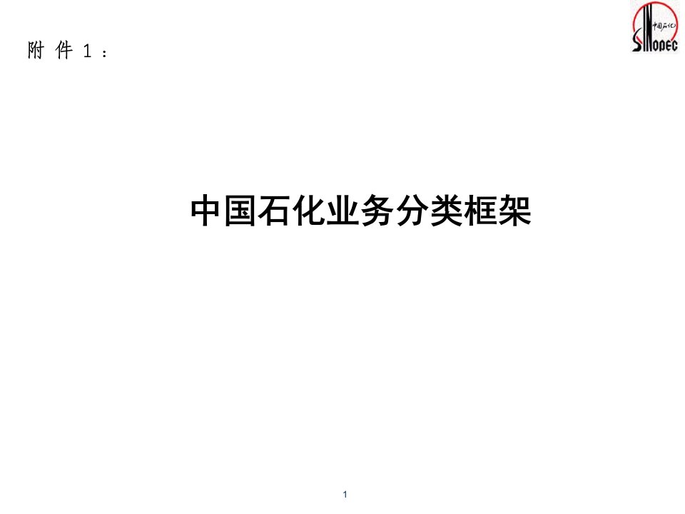 [精选]石化业务分类框架