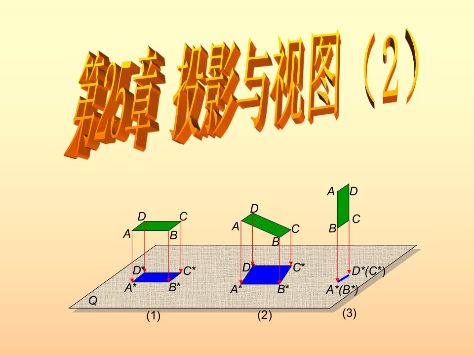 （沪科版）九年级下册：25.1投影（2）