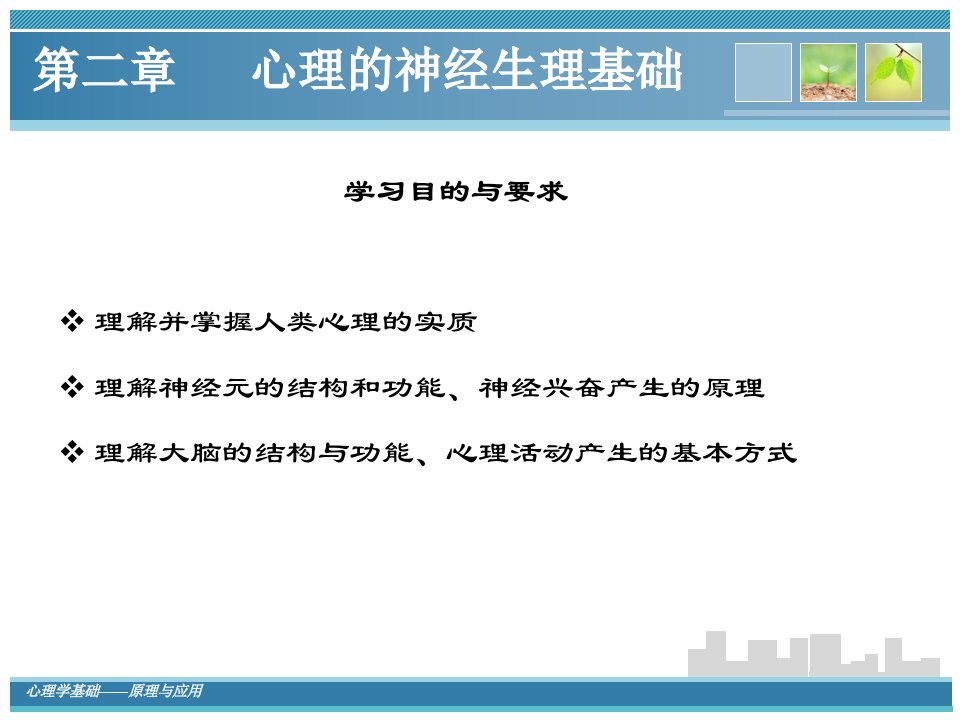 最新心理学基础原理与应用PPT课件