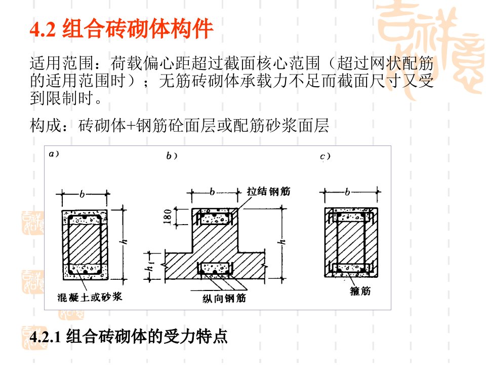 配筋砖砌体构件资料