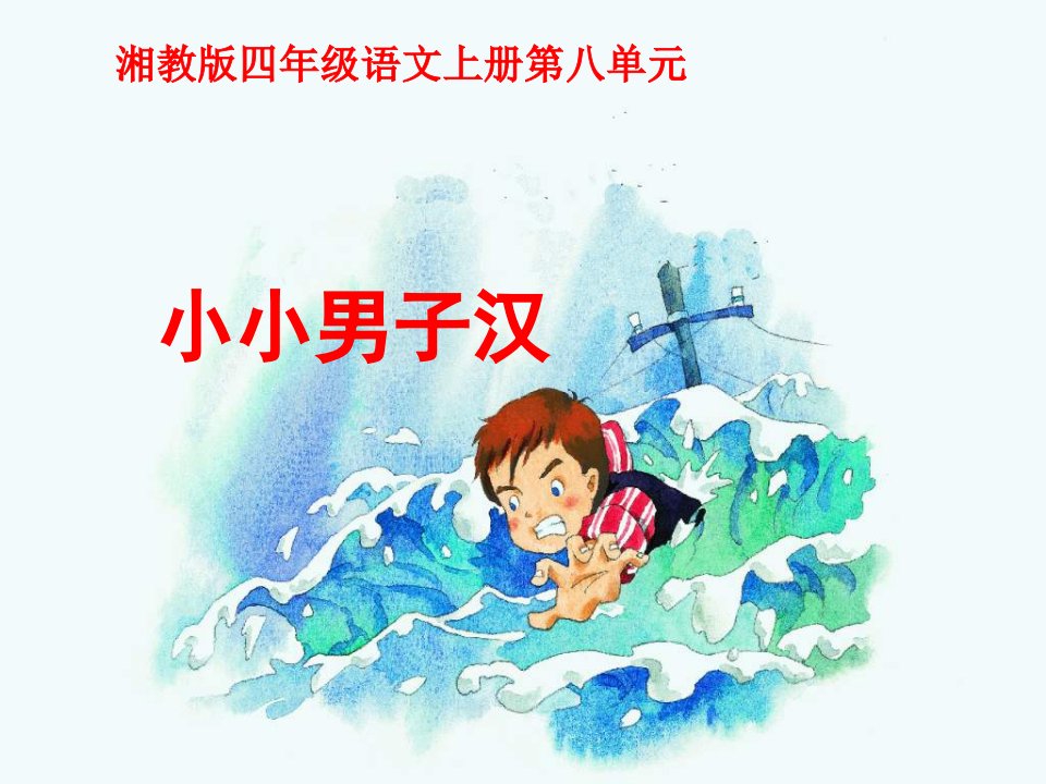 湘教版四年级上册《小小男子汉》