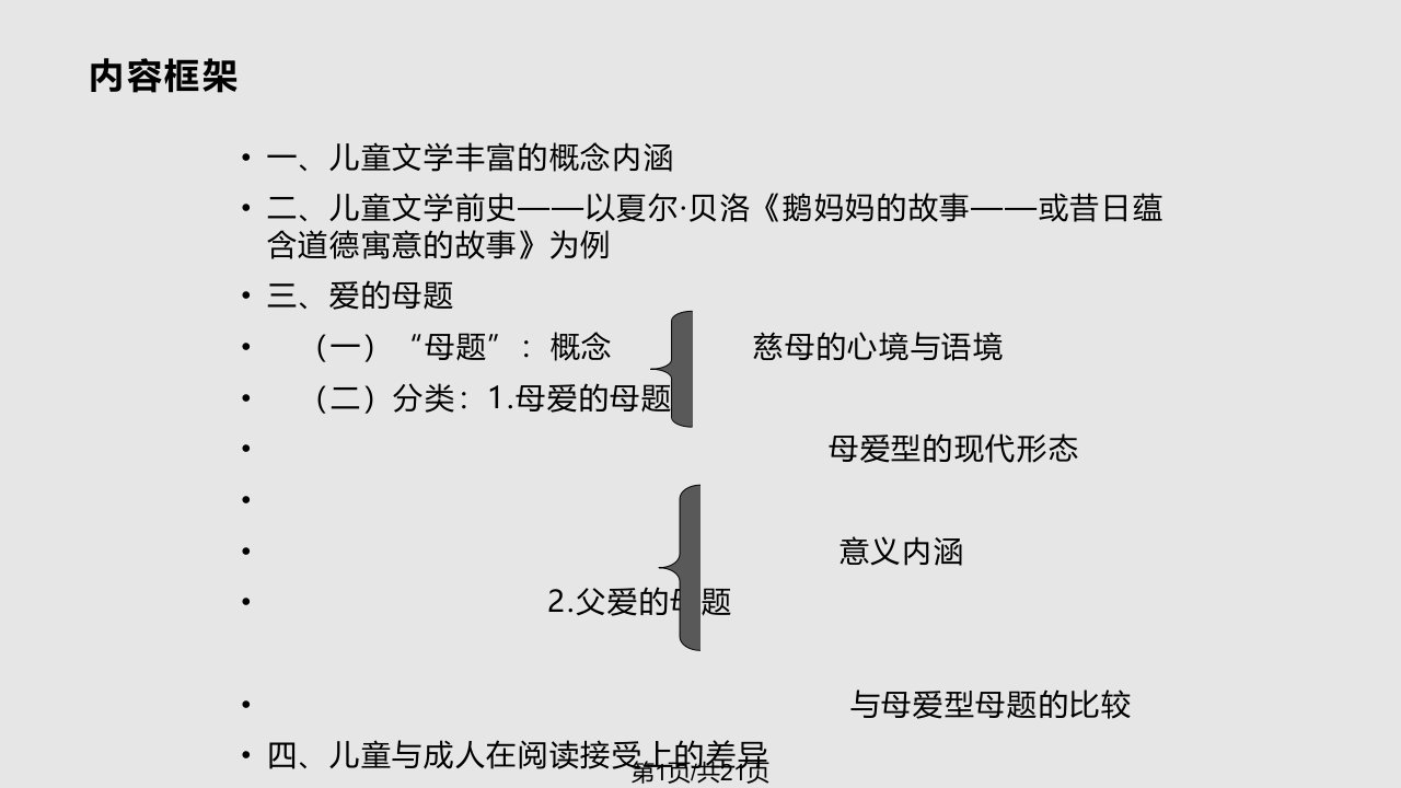 儿童文学及其三大母题PPT课件