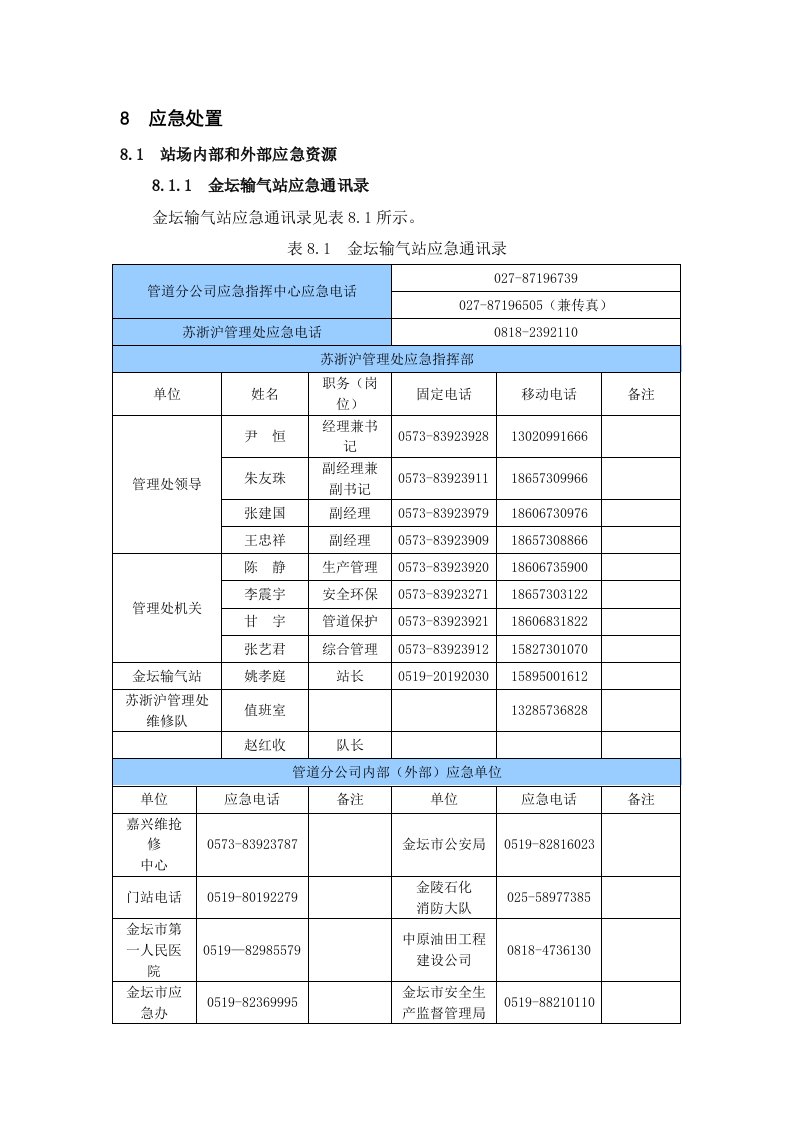 站场应急处置方案