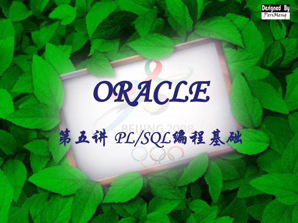 oracle05plsql编程基础