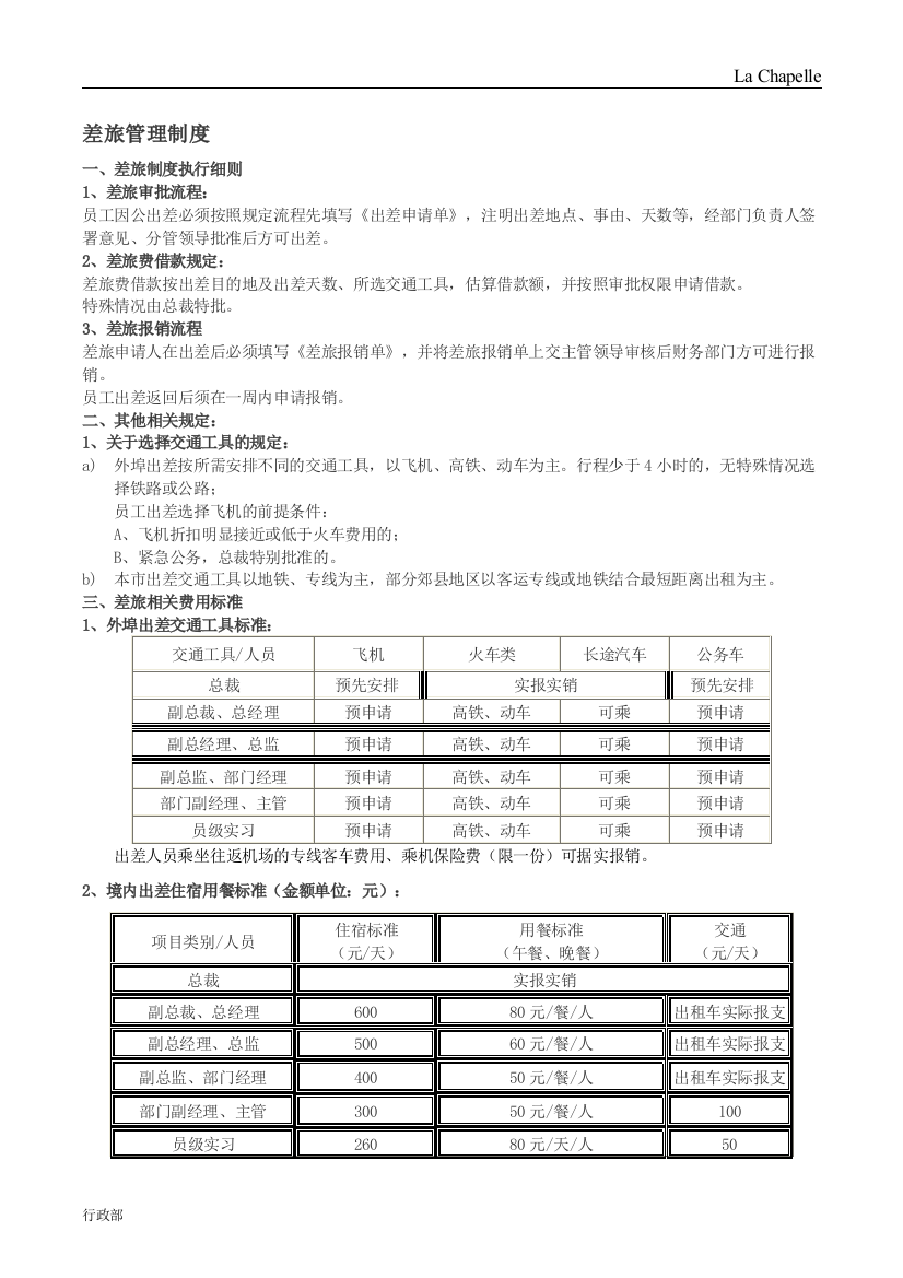 差旅管理制度-110921liu