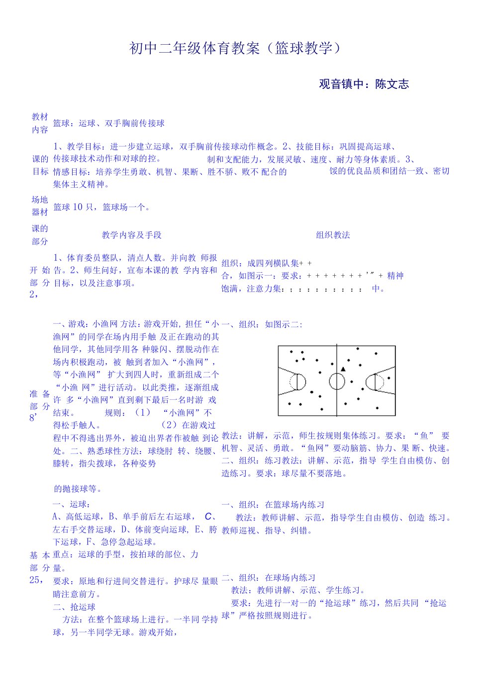 初中体育与健康第章