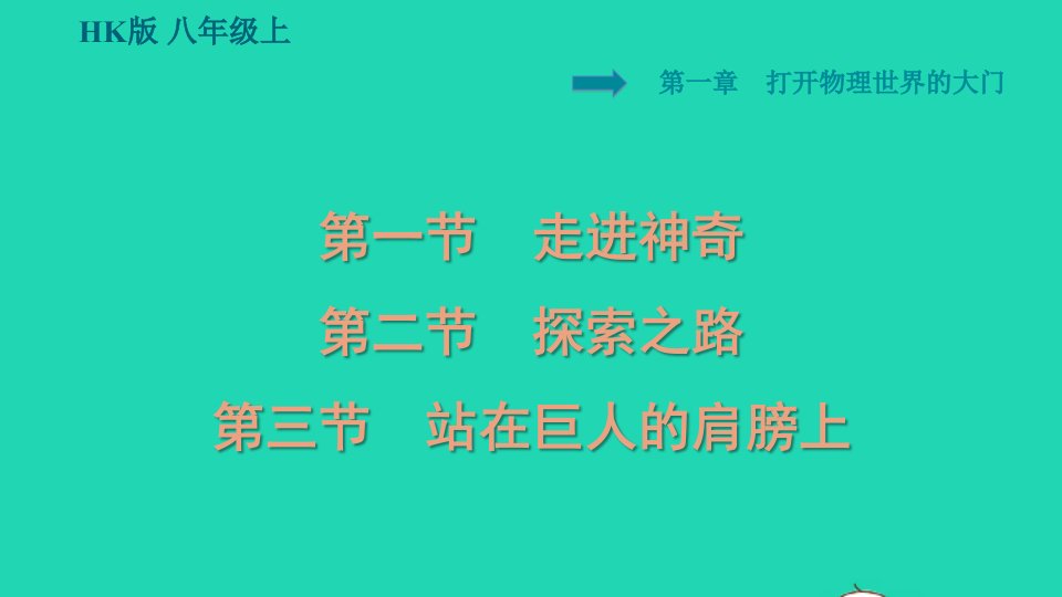 安徽专版八年级物理全册第一章打开物理世界的大门课件新版沪科版