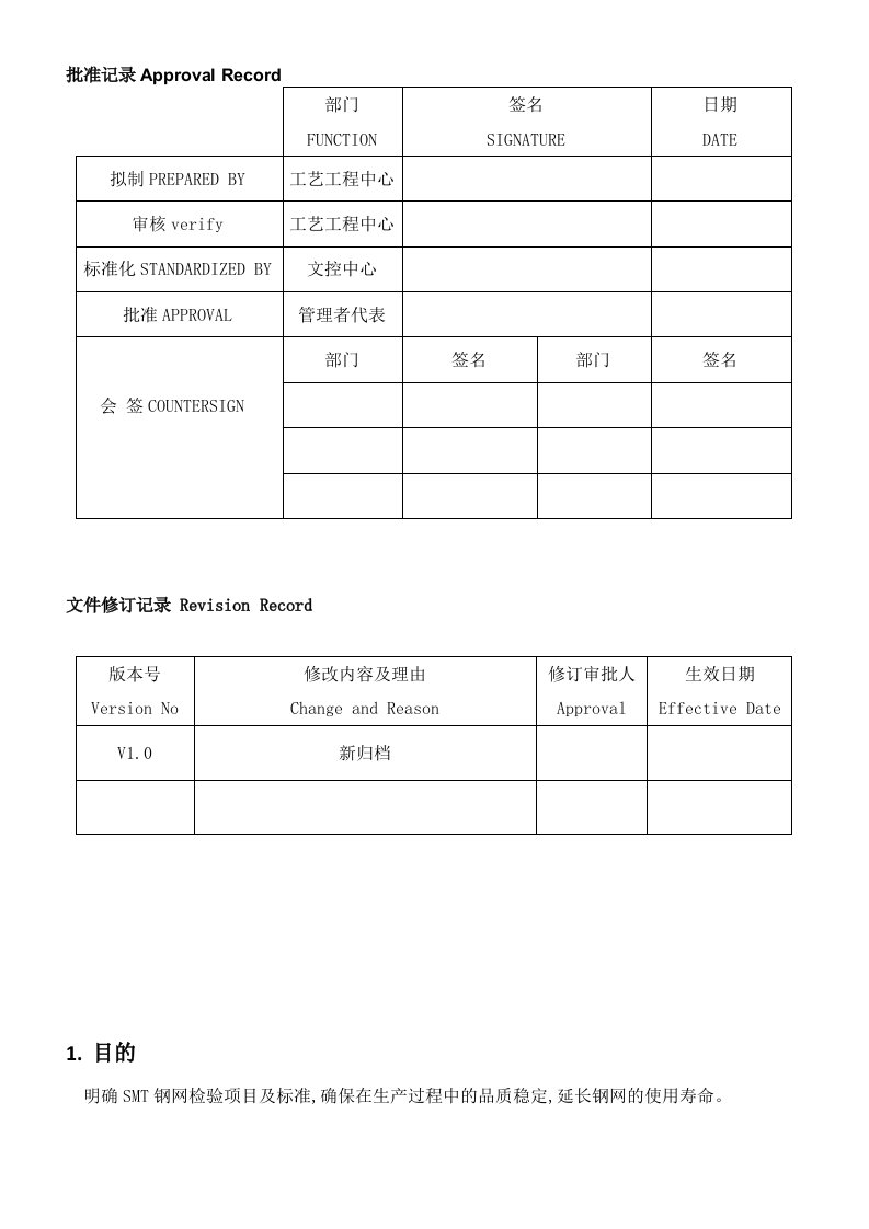 SMT钢网制作及检验标准1