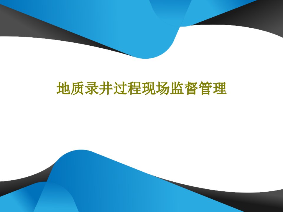 地质录井过程现场监督管理PPT文档37页