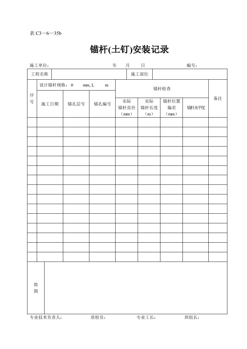 建筑资料-表C3—6—35b