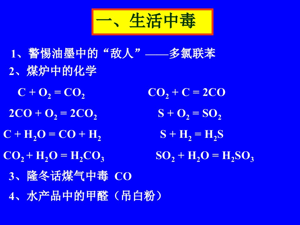 高考化学《现代生活化学》复习课件第十章