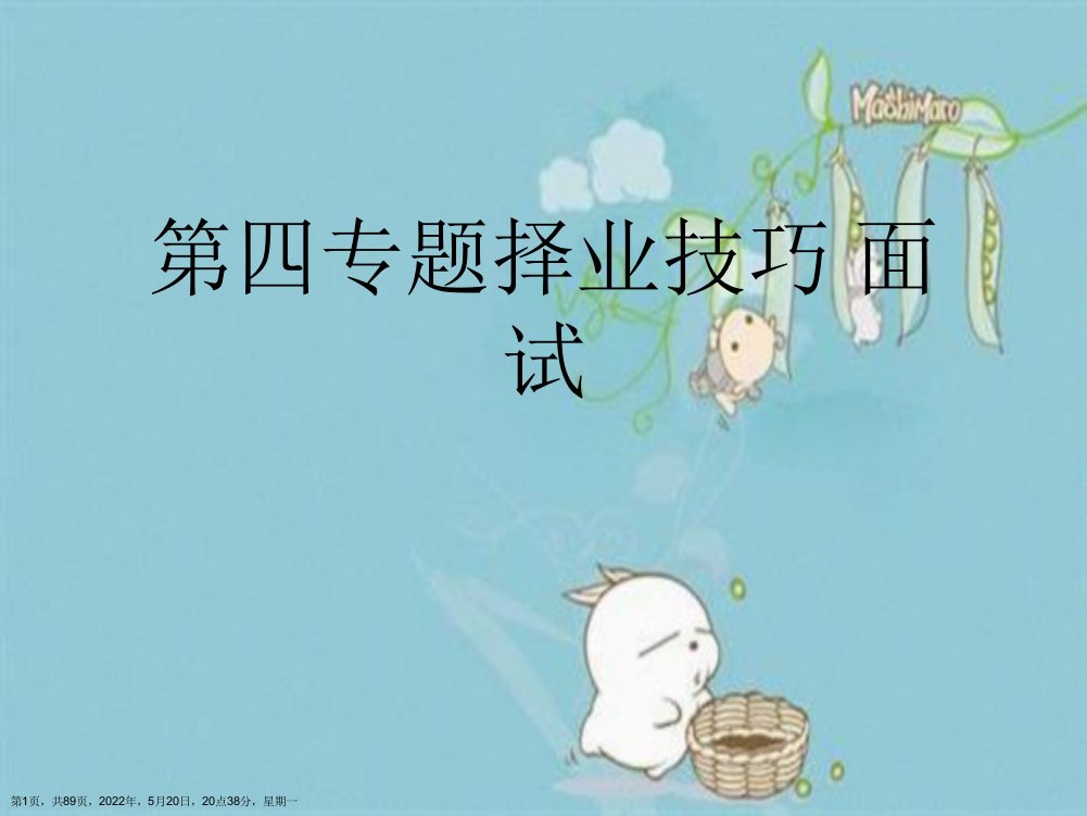 第四专题择业技巧