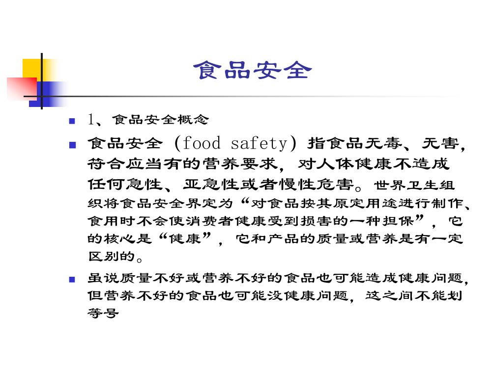 局食品检验监督处概况与食品检验监管工作简介