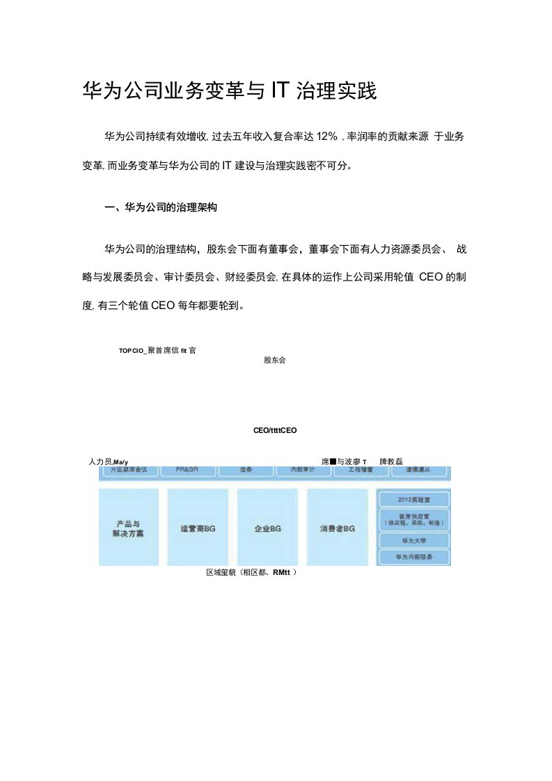 04-华为公司业务变革与IT治理实践