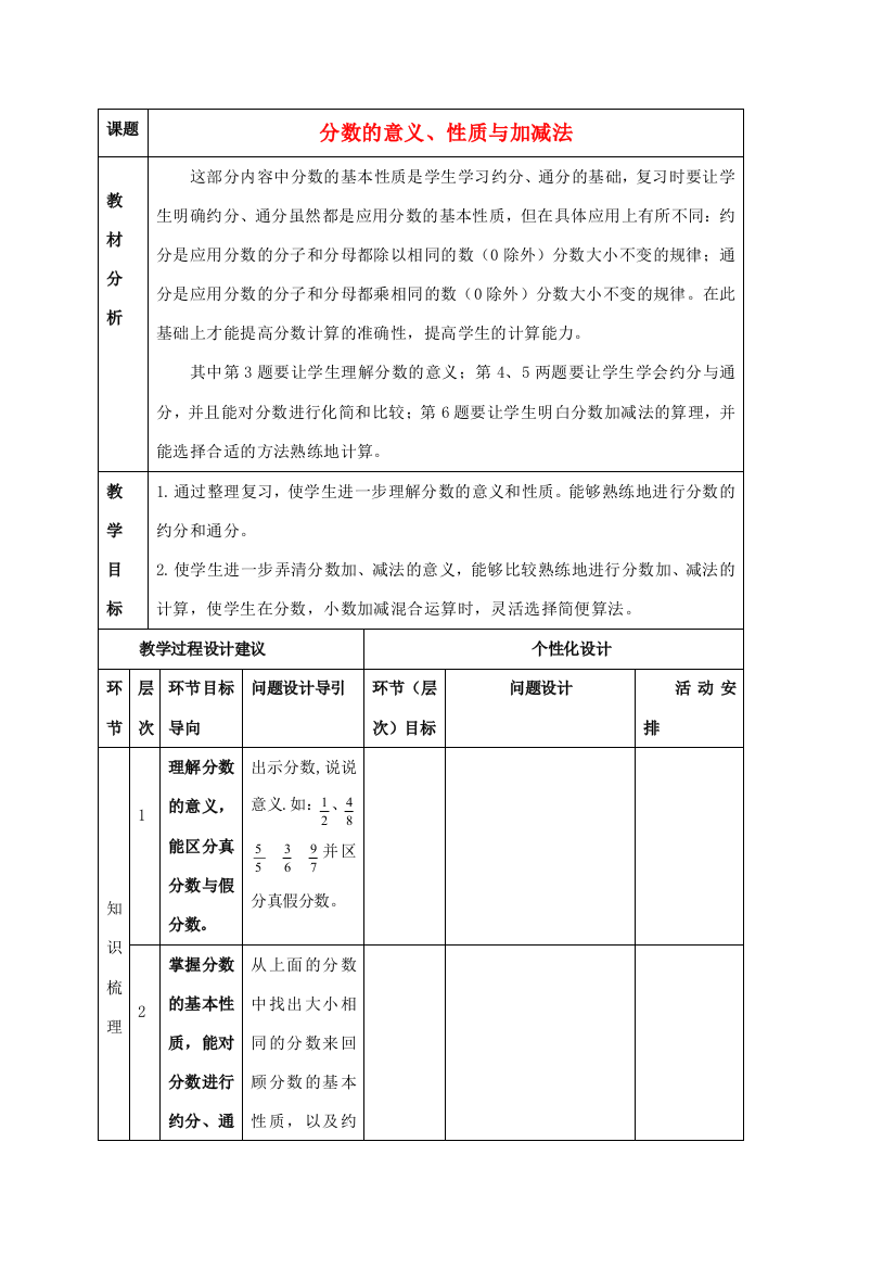 五年级数学下册