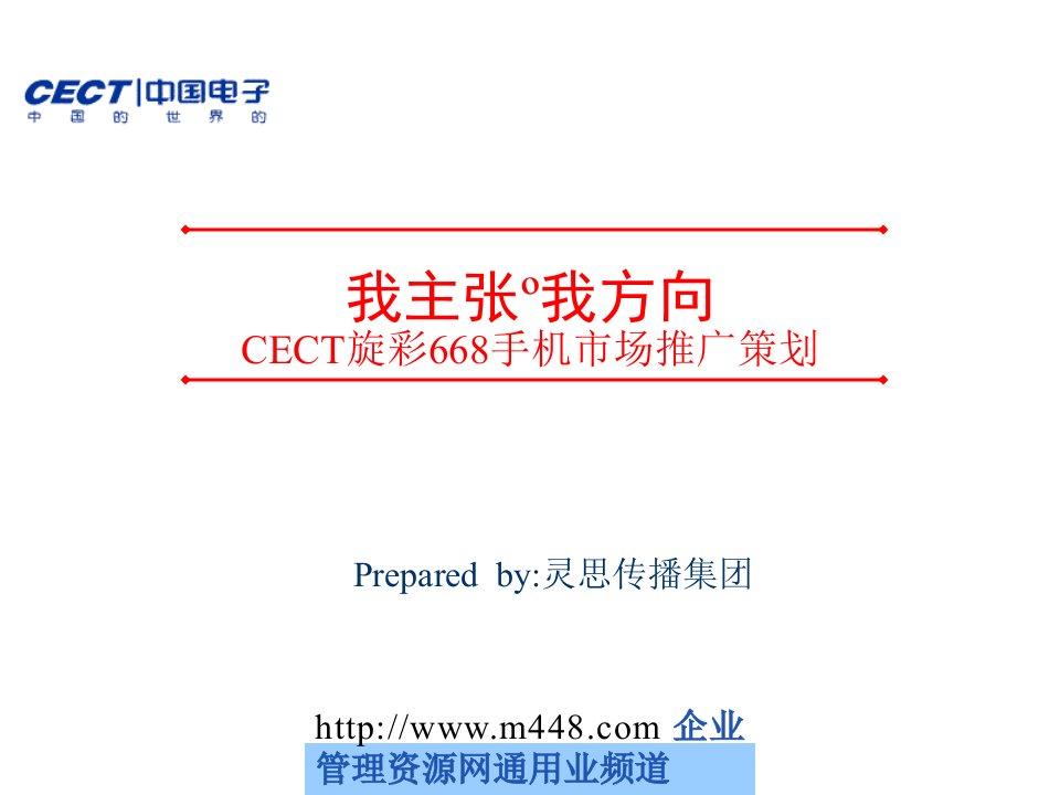 CECT旋彩668手机市场营销推广策划案(30页)-营销策划