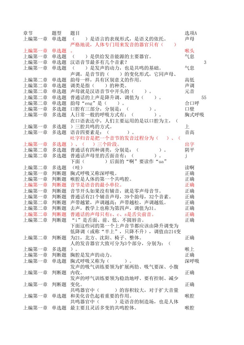 天津电大《教师口语》题库及答案