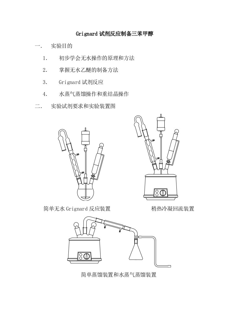 有机化学实验实验报告四