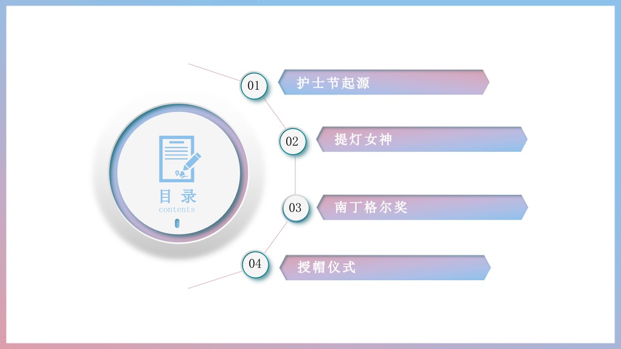 中国传统节日护士节主题PPT课件模板