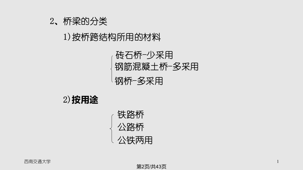 桥梁隧道学习