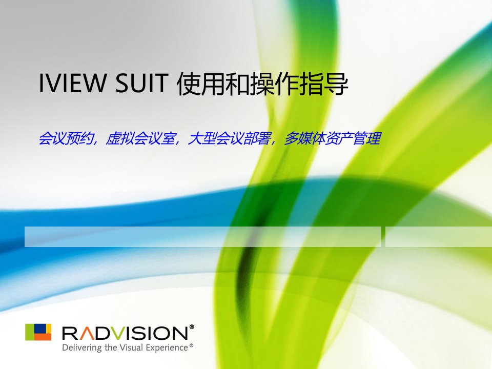 RadvisionIVIEW会议管理系统使用手册