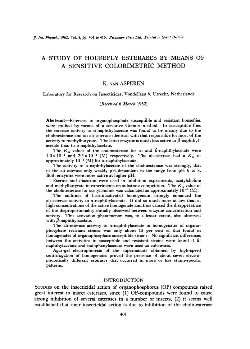 A-study-of-housefly-esterases-by-means-of-a-sensitive-colorimetric-method(酯酶动力学原始参考文献)