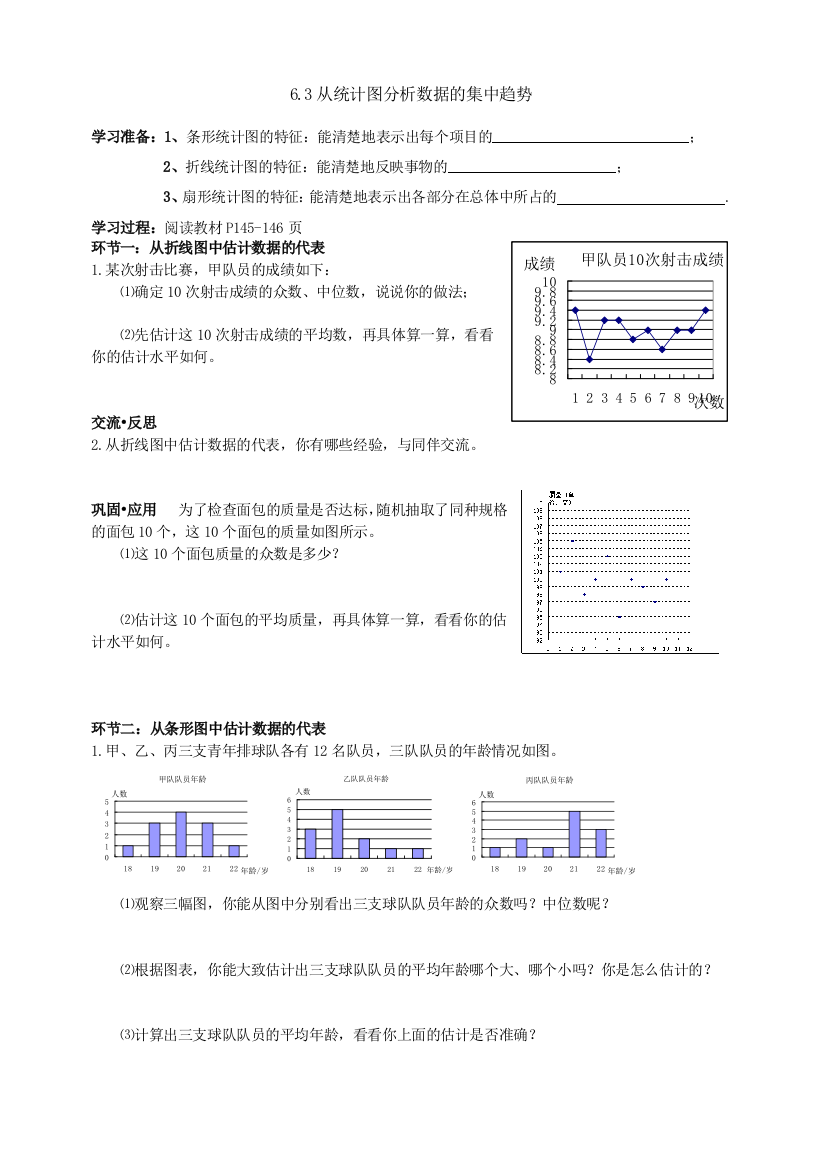 从统计图分析数据的集中趋势