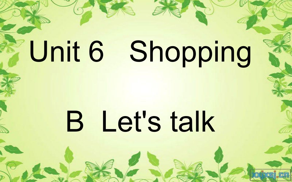 EP英语四年级下册Unit6BLet'stalk